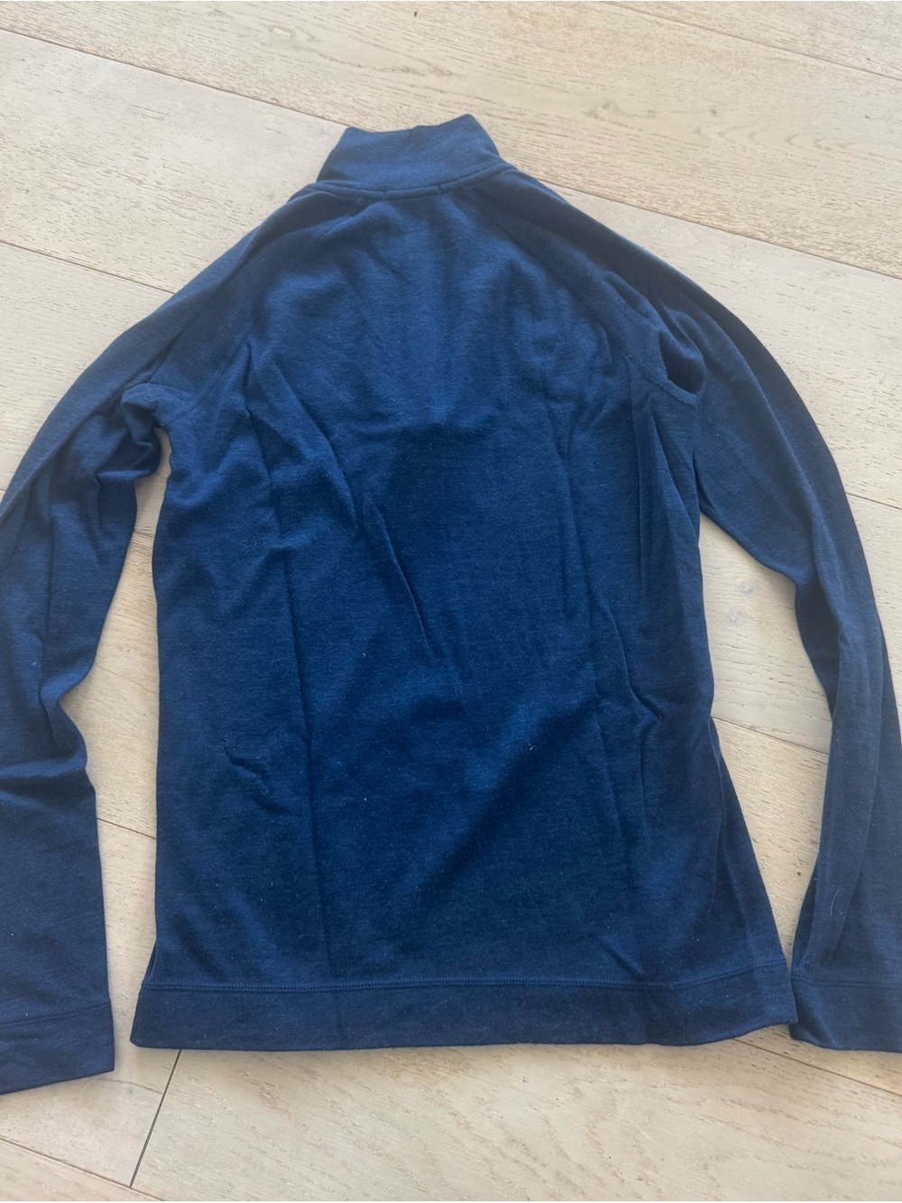 SmartWool Merino Wool 250 Baselayer Half Zip Women's M Blue Hike Camp - Picture 2 of 4
